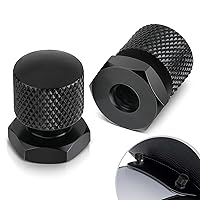 Vista 1 de Tuercas de asiento individuales negras, tuercas de montaje de asiento individual compatibles con Harley Davidson 1997-2024 Touring Street Glide Road