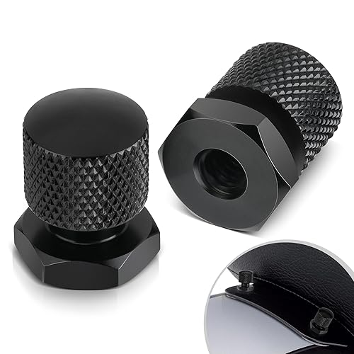 Tuercas de asiento individuales negras, tuercas de montaje de asiento individual compatibles con Harley Davidson 1997-2024 Touring Street Glide Road