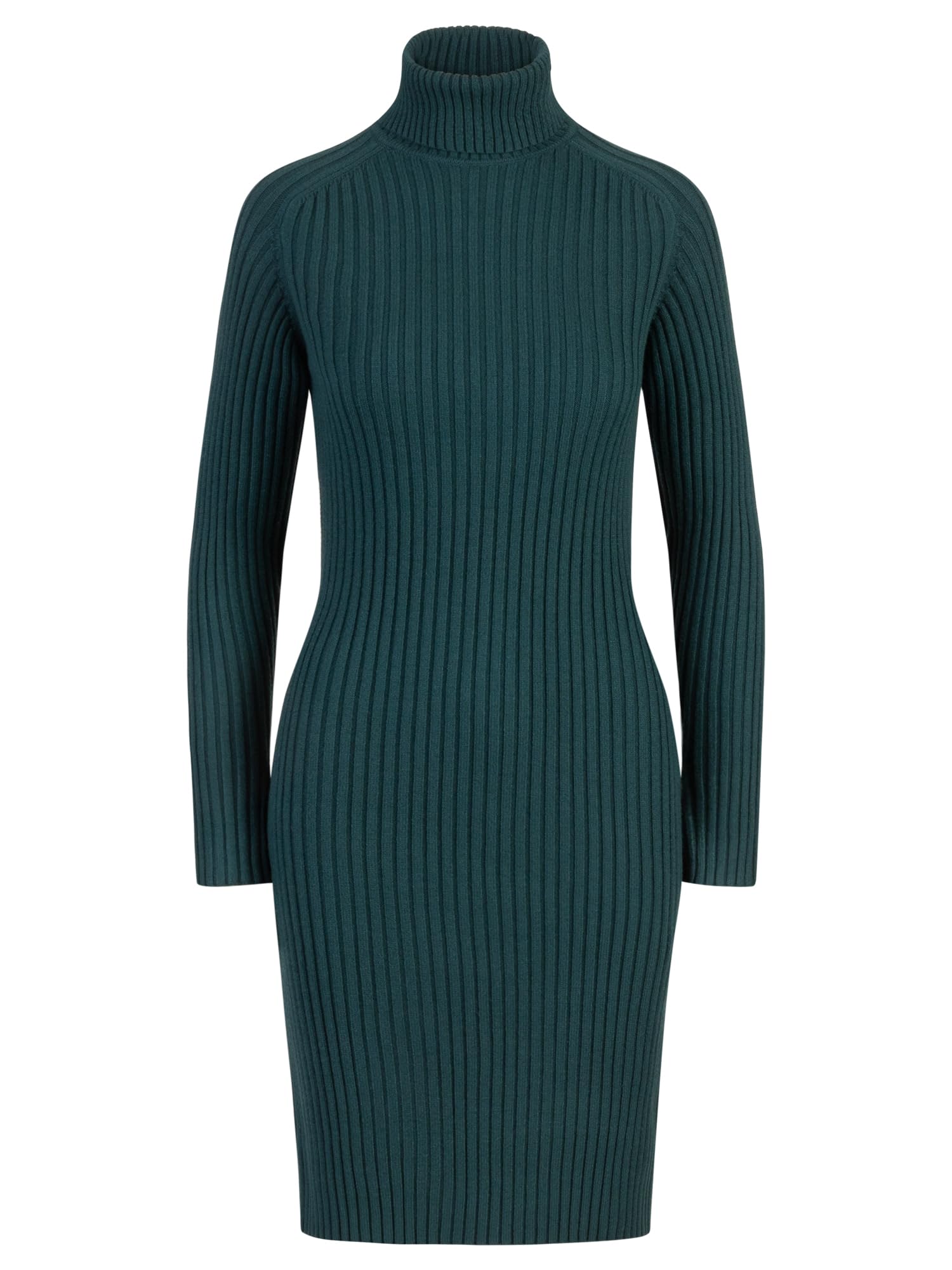 APART Rippenstrickkleid mit Rollkragen,