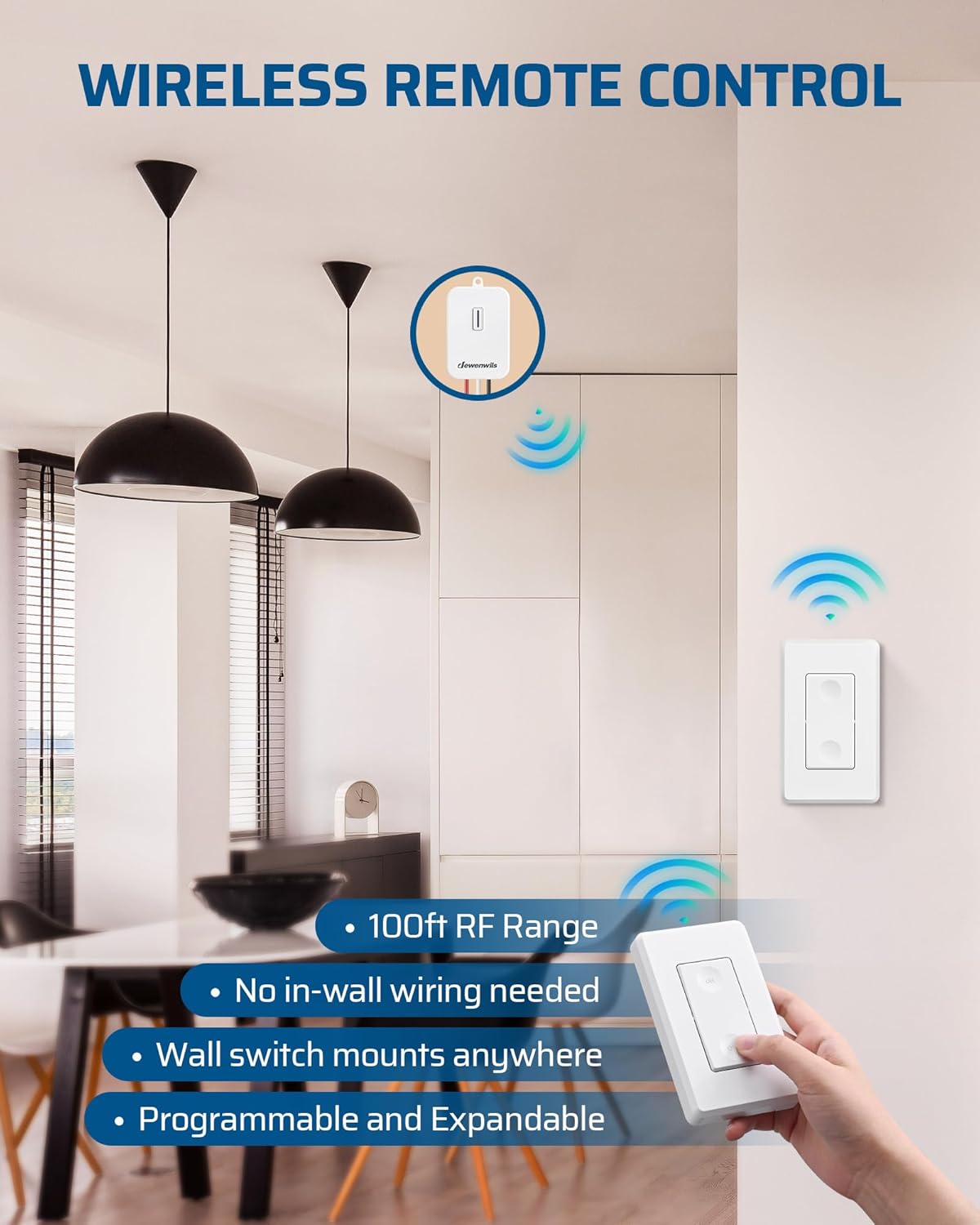 DEWENWILS wireless switch remote control functionality