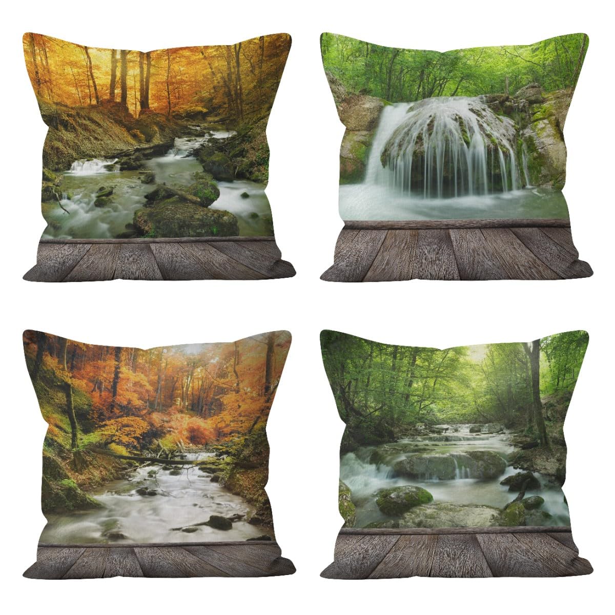 Housse de coussin exterieur 50x50 cm pour sublimer votre terrasse en automne
