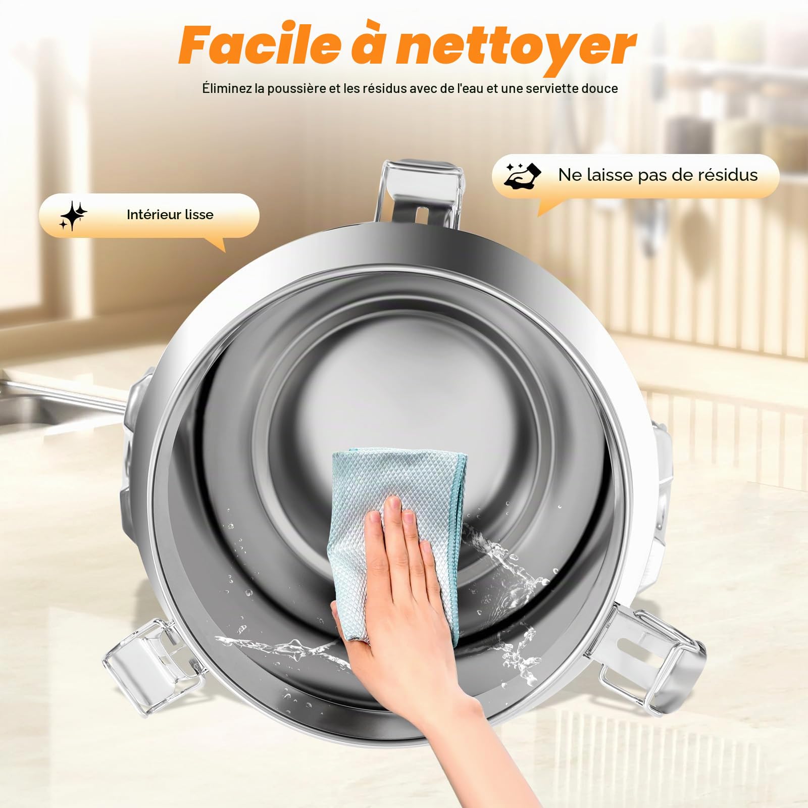 Tambour en acier inoxydable scellé de 18 l, fermenteur en acier inoxydable 201, pot à lait domestique, réservoir de stockage, huile, riz, eau, grand réservoir de transport, joint en
