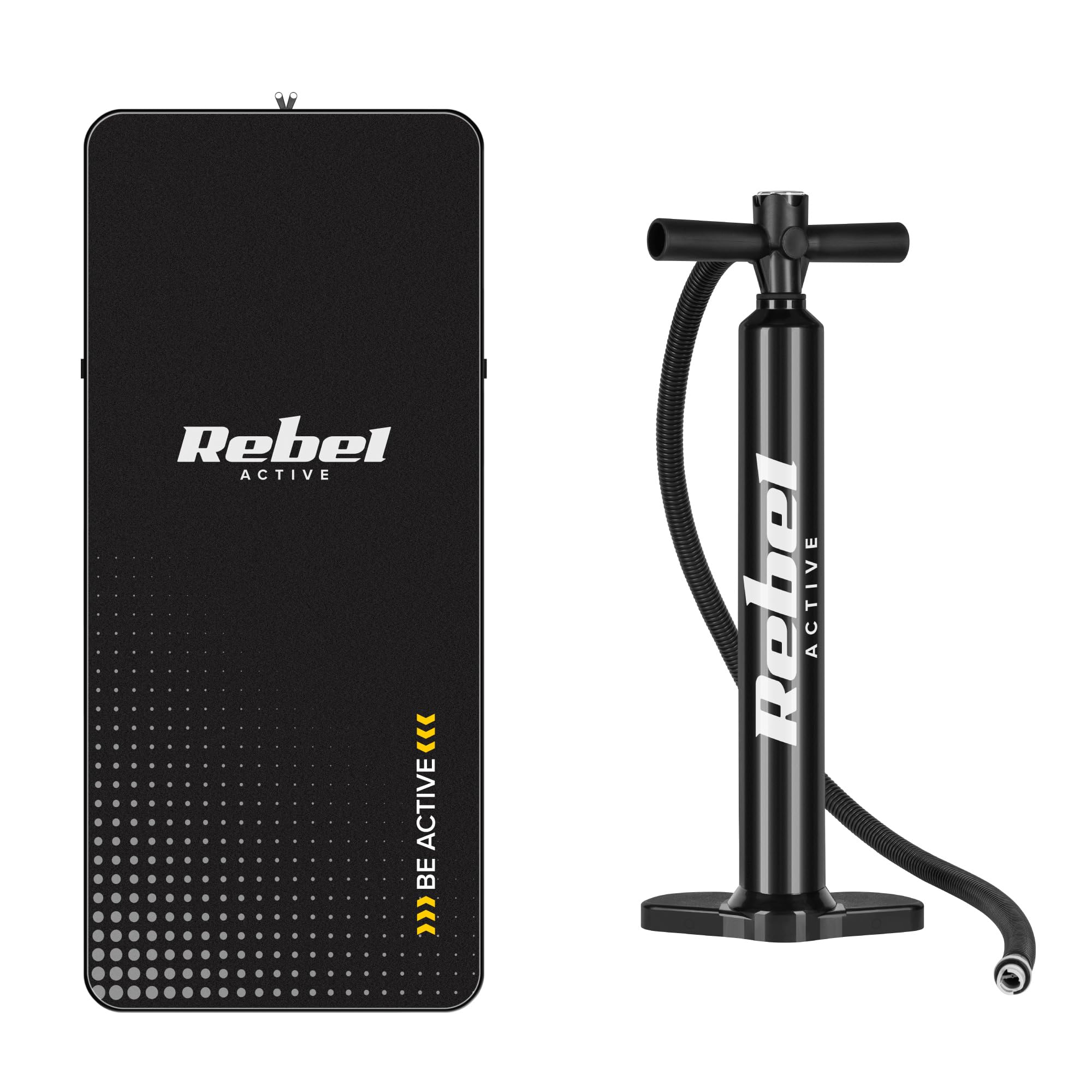 Rebel Electro Deska SUP Pompowana z Siedziskiem do Pływania Drop-Stitch 335 cm Zestaw Wiosło Pompka Plecak RBA-4507-WH