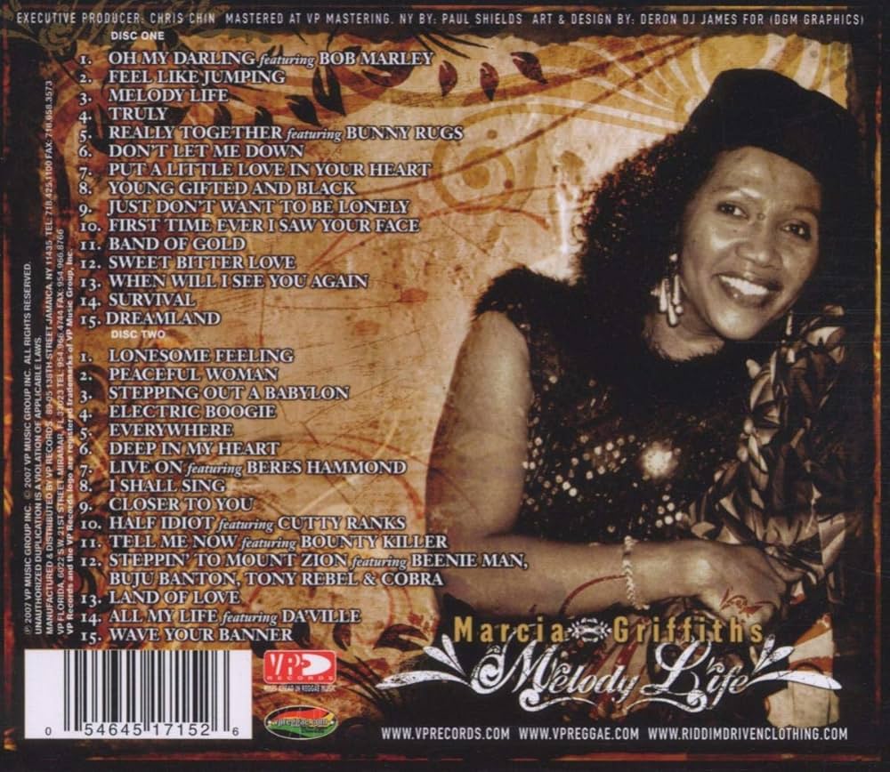 レゲエ Melody Life Marcia Griffiths オリジナル盤 Marcia