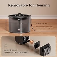 Vista 6 de IMIPAW Automatic Cat Feeder and Water Fountain, Timed Dry Food Dispenser, Programmable Portion Control, 1-6 Meals Per Day, Desiccant Bag, Cat