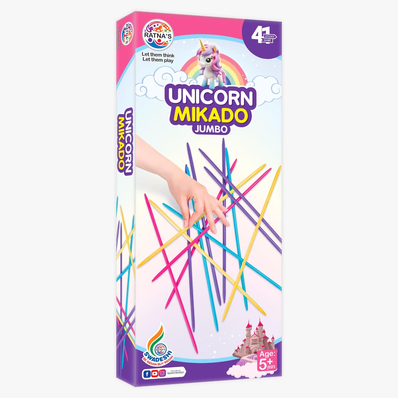 See full amazon price history chart for BKDT Marketing Unicorn Mikado Sticks Game Jumbo for Kids to Develop Concentration Plastic 41 Pick-Up Sticks, Return Gifts for Adults|Fun Family Indoor Board Mind Game/Puzzle for Adults & Kids 3+ Years BKDT Marketing Unicorn Mikado Sticks Game Jumbo for Kids to Develop Concentration Plastic 41 Pick-Up Sticks, Return Gifts for Adults|Fun Family Indoor Board Mind Game/Puzzle for Adults & Kids 3+ Years (B0D9M2XGGD) Amazon Price History, Amazon Price Tracker