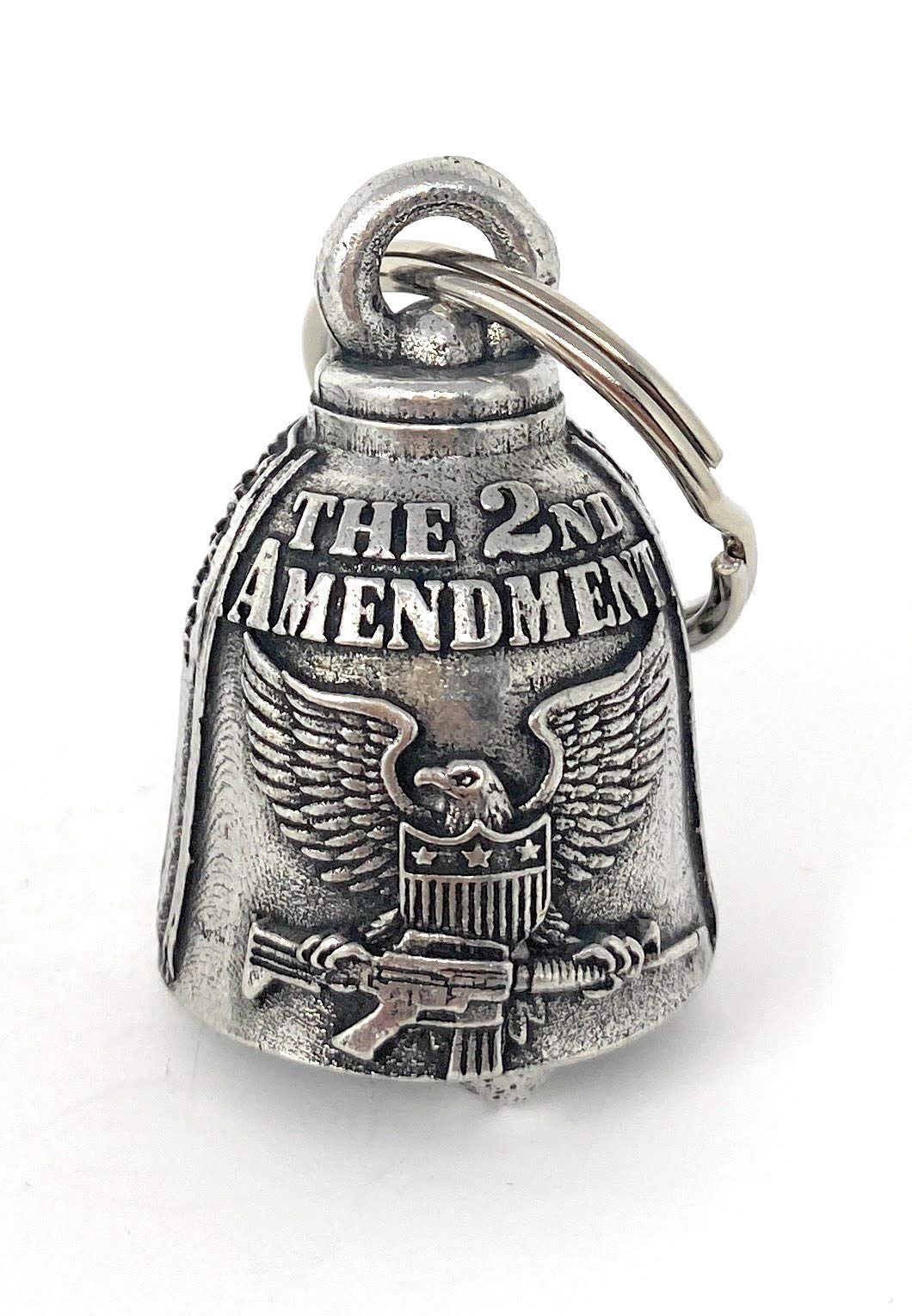 Bravo Bells The 2nd Amendment Bell - Biker Bell Accessory or Key Chain for Good Luck on The Road
