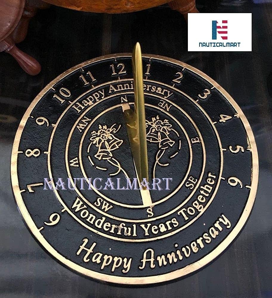 Wedding Anniversary Sundial Gift by Nauticalmart