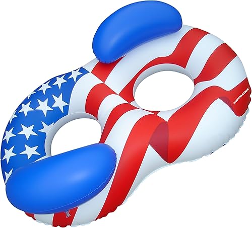 Miniatura 7 de SWIMLINE Flotador inflable de piscina para adultos y niños, tumbona flotante, serie completa, flotadores de tamaño grande para adultos, flotadores