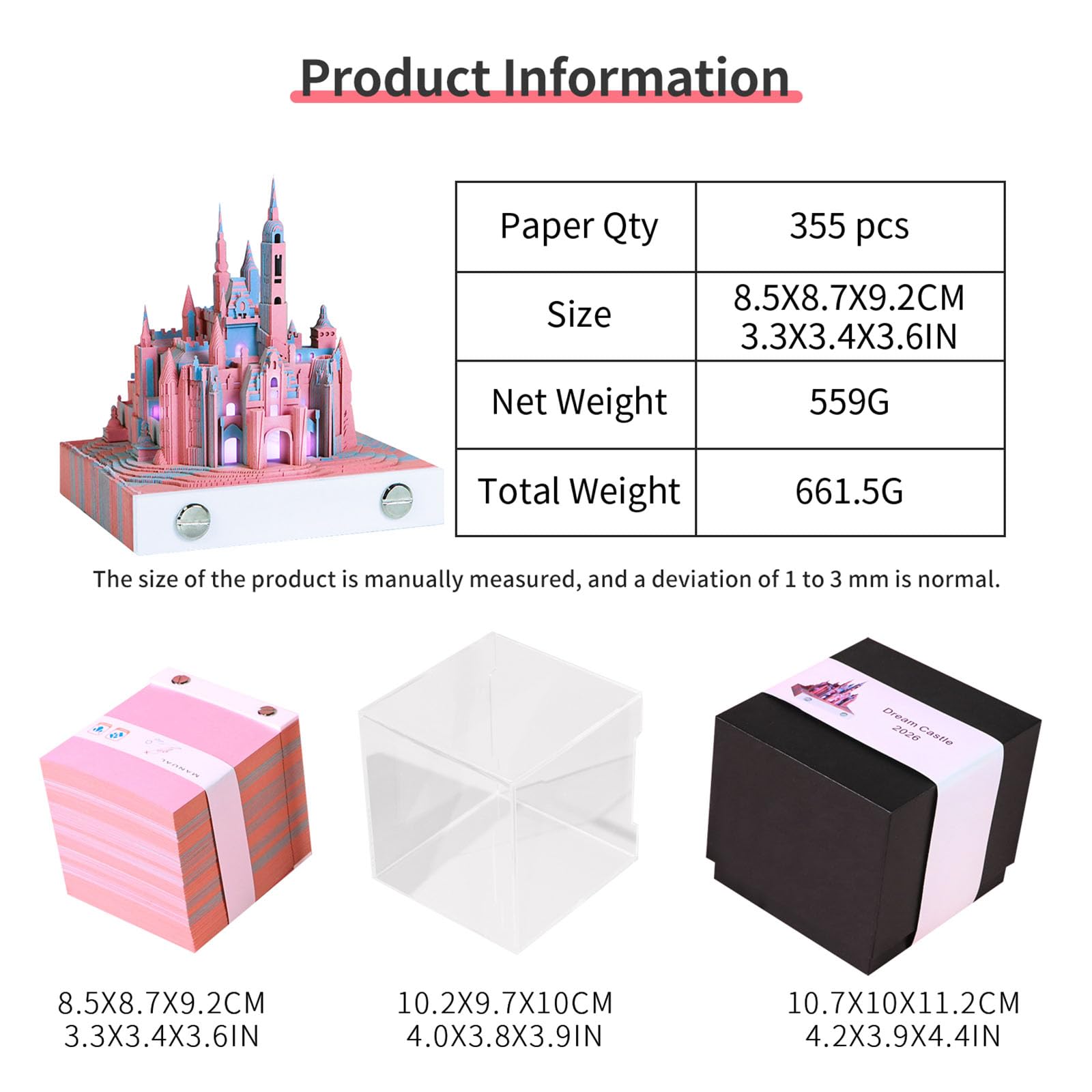 2026 Dreamy Paper Carving Wochenplaner für den täglichen Gebrauch