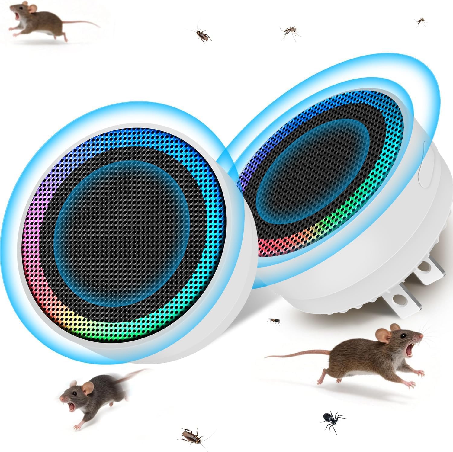 Ultrasonic Pest Control Repellent 2026 Upgraded,Mice Traps Indoor Plug in,Electronic Mouse Repellent Devices for Mouse,Rodent,Roach,Mice,Mosquito,Spider,Rat Repellent for Home