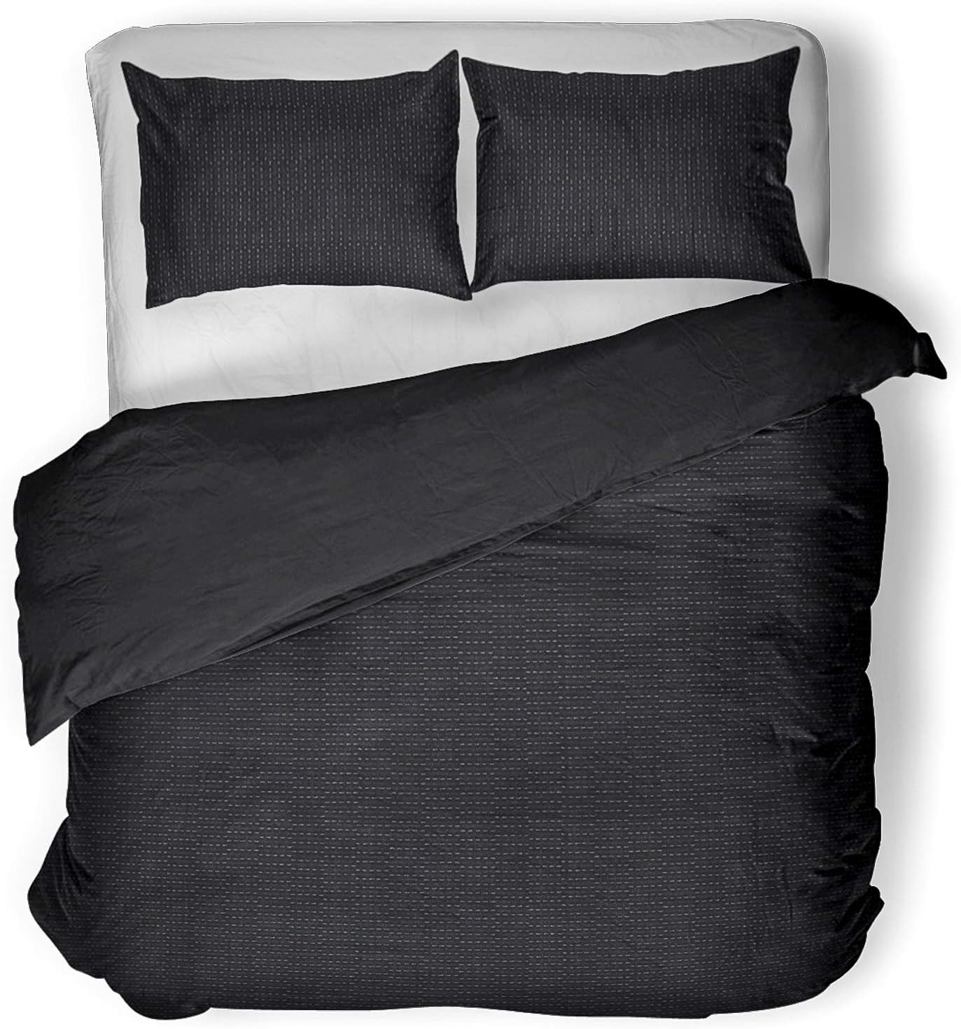 Layan 240 Yellow Duvet Cover Iron Grey