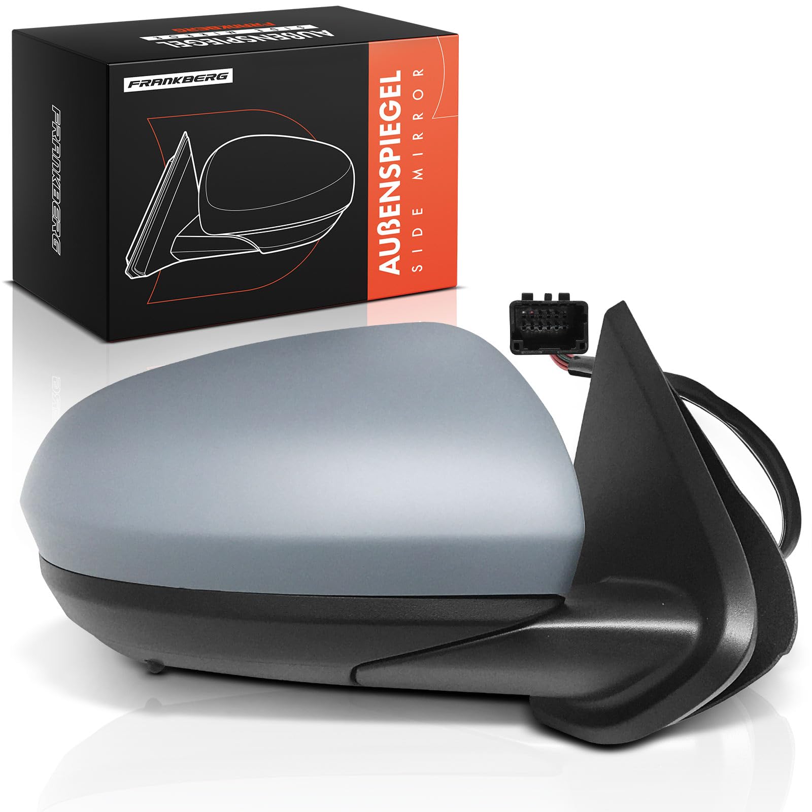 Frankberg Espejo Retrovisor exterior derecho eléctrico 9-Polos &-Plegable eléctricamente Compatible con Duster HM SUV 2017-2024 963016324R