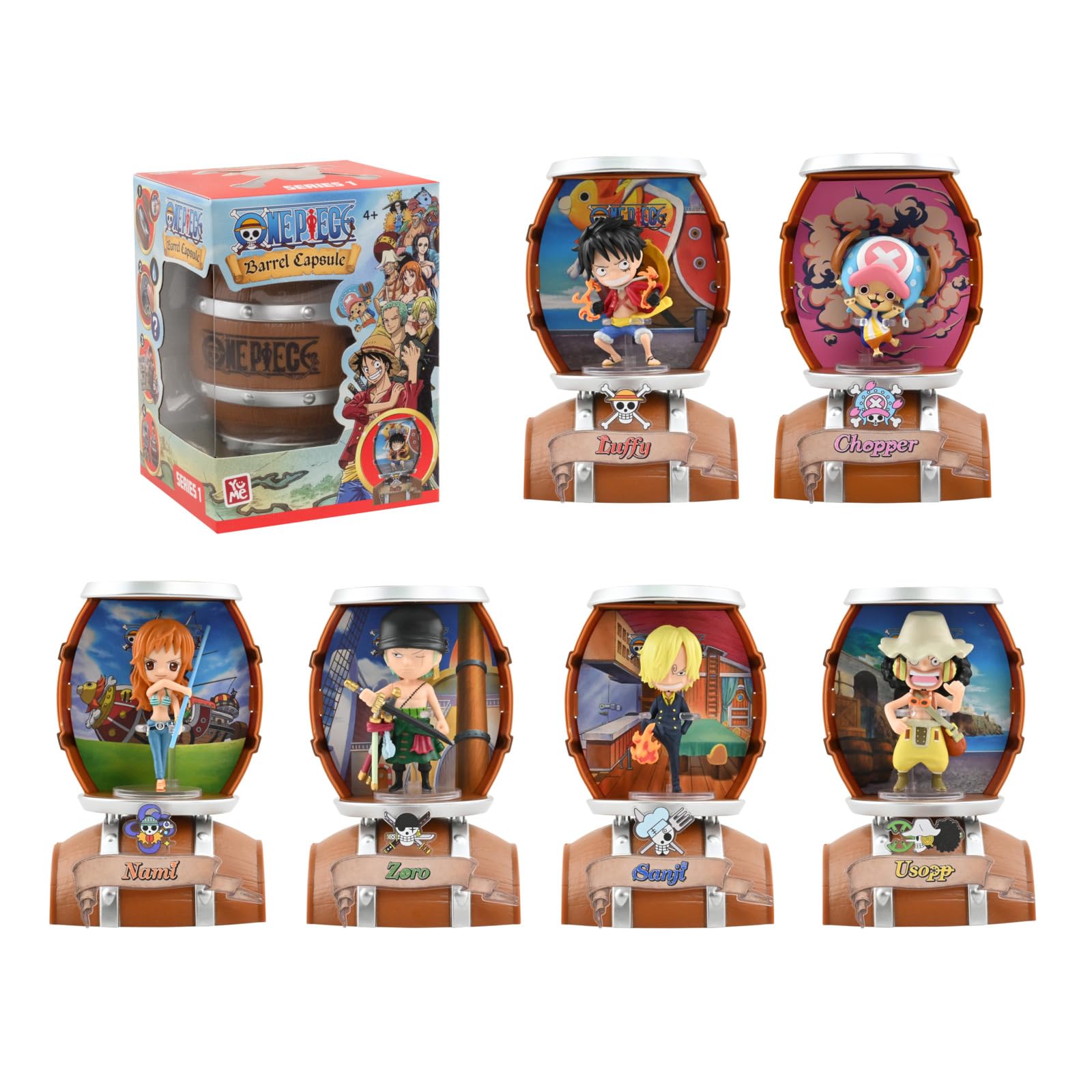 YuMe 15329 - One Piece Barrel Capsule | Blind Box mit 1 von 6 Mini
