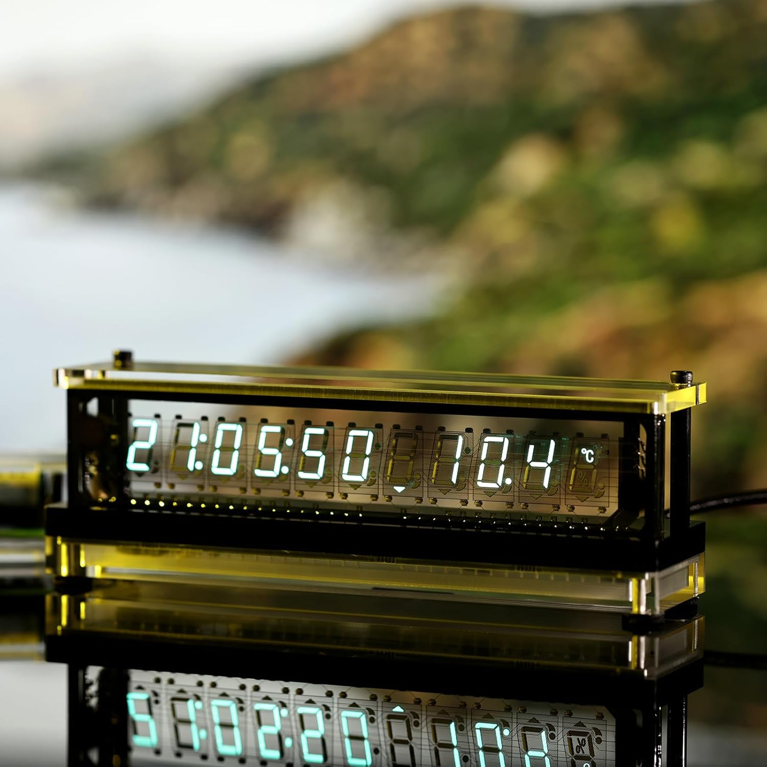 VFD Screen Digital Clock, Vacuum Display Clock, Multiple Display Modes, High Precision Timing