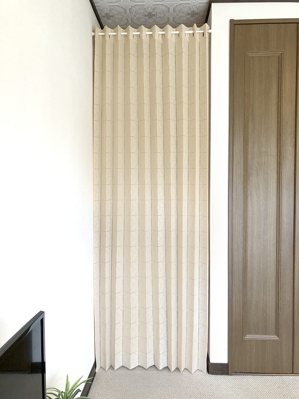 Amazon｜防炎加工 認定ラベル付 アコーディオンカーテン 間仕切り