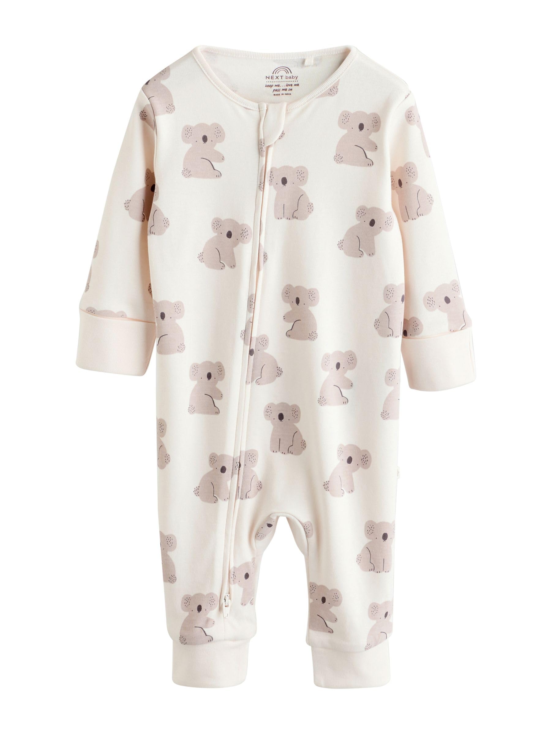 NEXT Unisex Bambino Confezione da 3 Tutine Senza Piedini per Bebè con Zip bidirezionale