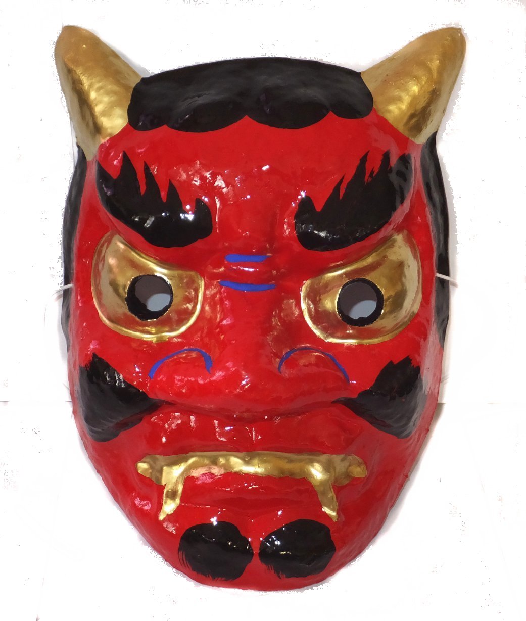 たんかわ様オーダー品　赤鬼青鬼　指人形 和雑貨 四季彩堂 オンラインショップ / 古布創作人形 青鬼