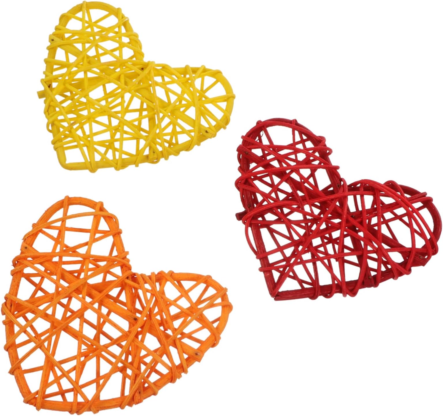 minkissy6 pcs parrot rattan toy Table rattan balls rattan balls decorative rattan balls vase filler parrot cage accessories bird rattan toy parrot toy parakeet toys Bird Toys straw birds