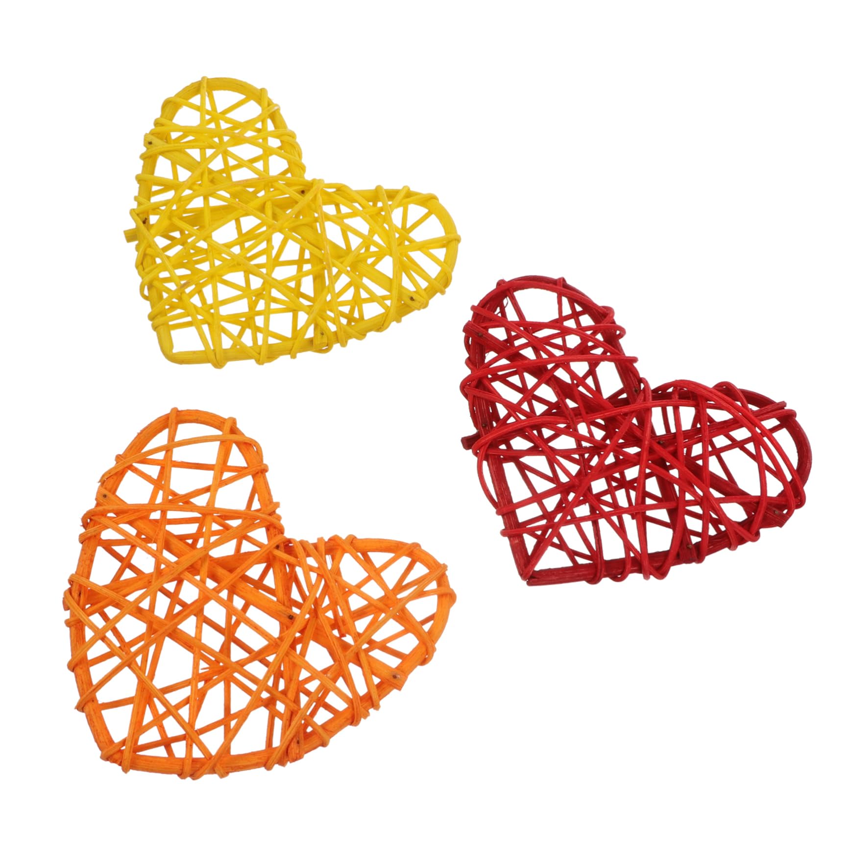 minkissy6 pcs parrot rattan toy Table rattan balls rattan balls decorative rattan balls vase filler parrot cage accessories bird rattan toy parrot toy parakeet toys Bird Toys straw birds