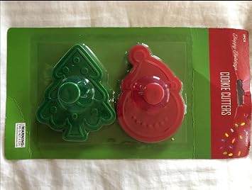 CHRISTMAS TREE AND SNOWMAN CHRISTMAS HOLIDAY COOKIE CUTTER SET