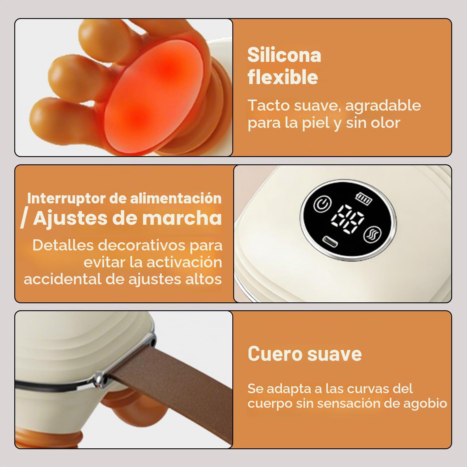 Masajeador Cervical y Espalda 4D a Mano Biónica, Masajeador Cuello Eléctrico, Masajeador de Cuello Inalámbrico 4D con 3 Niveles de Intensidad y 2 Niveles de Calor para Relajar Los Músculos (blanco)