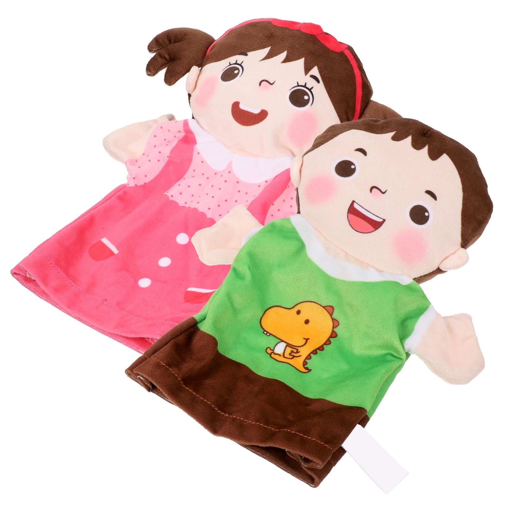 Marionnettes à Main Réalistes pour Enfants Alipis Set Garçon & Fille pour Contes