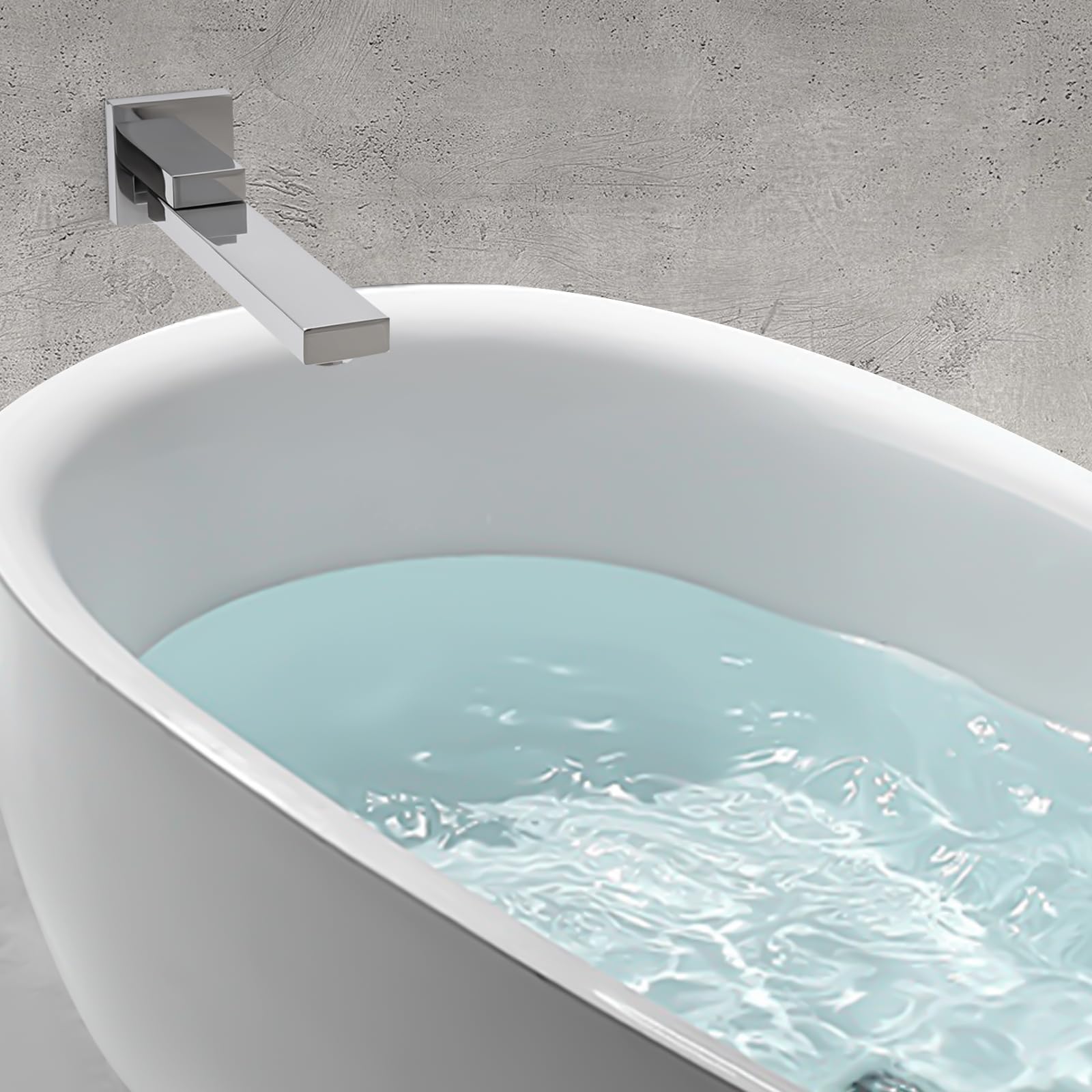 Boccetta per vasca da bagno da 1/2 pollici, cromato, girevole a 180°, con spruzzatore a nido d'ape, antiruggine, per cucina, bagno, lavanderia, ristorante
