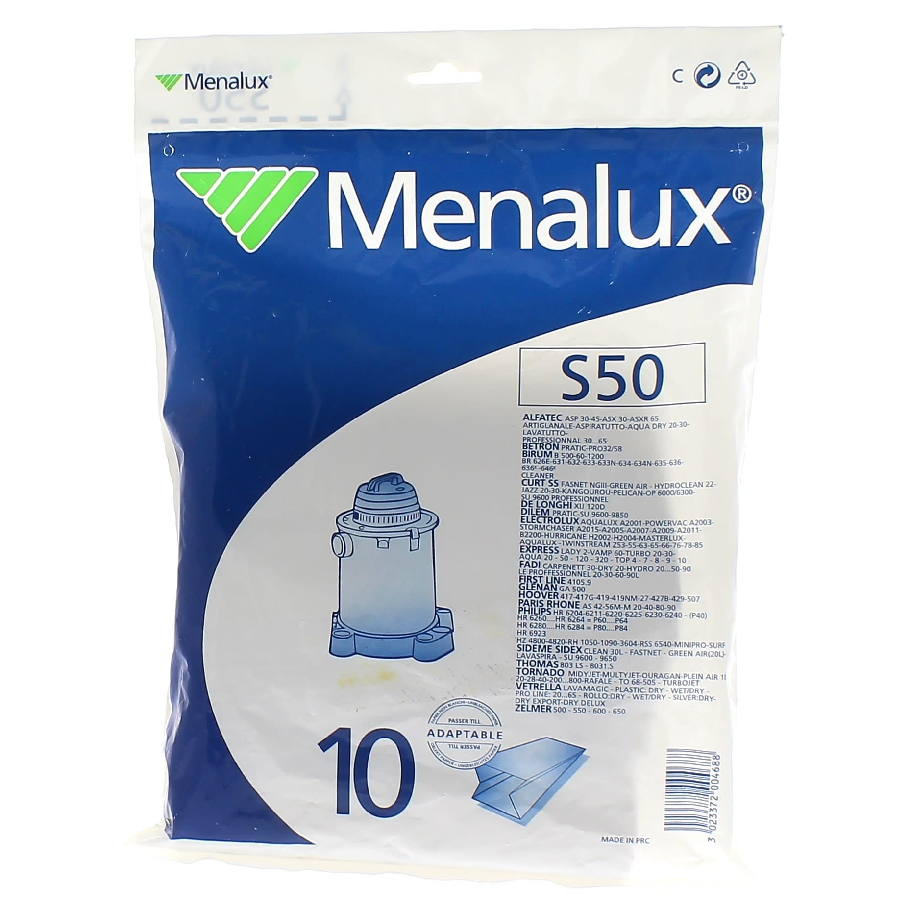 Sac papier par 5 900196230/8 pour Aspirateur AEG, AKA, Birum, Bissel, Delonghi, Electrolux, ETA, Express, Fagor, Firstline, Hitachi, Kalorik, Merkuria, Panasonic, Paris Rhone, Philips, Tornado,