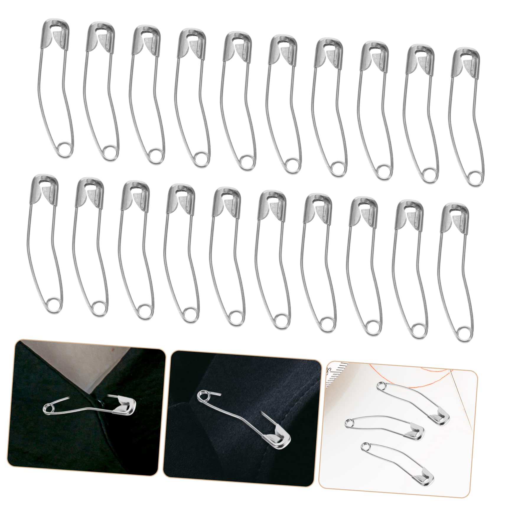 NUOBESTY 600stücke Sicherheitsnadeln Aus Rostfreiem Basting- Für Näharbeiten Handwerk Und -projekte Kurvenform Für Einfaches Handling Und Langlebige Nutzung Für Stoffe Decken Und Mehr
