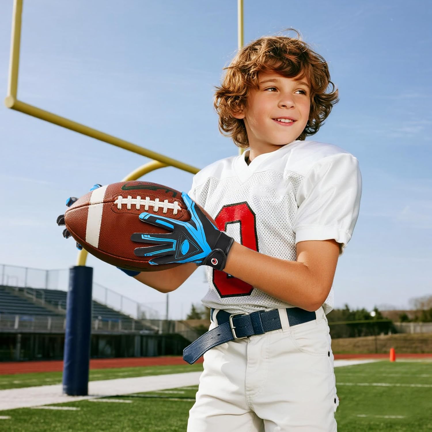 Youth Football Gloves Ultra-Sticky Receiver Gloves for Kids, for Boys/Girls - Image 4