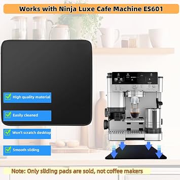 Sliding Mat for Ninja Luxe Cafe Machine ES601,Glide Smoothly Under Cabinet