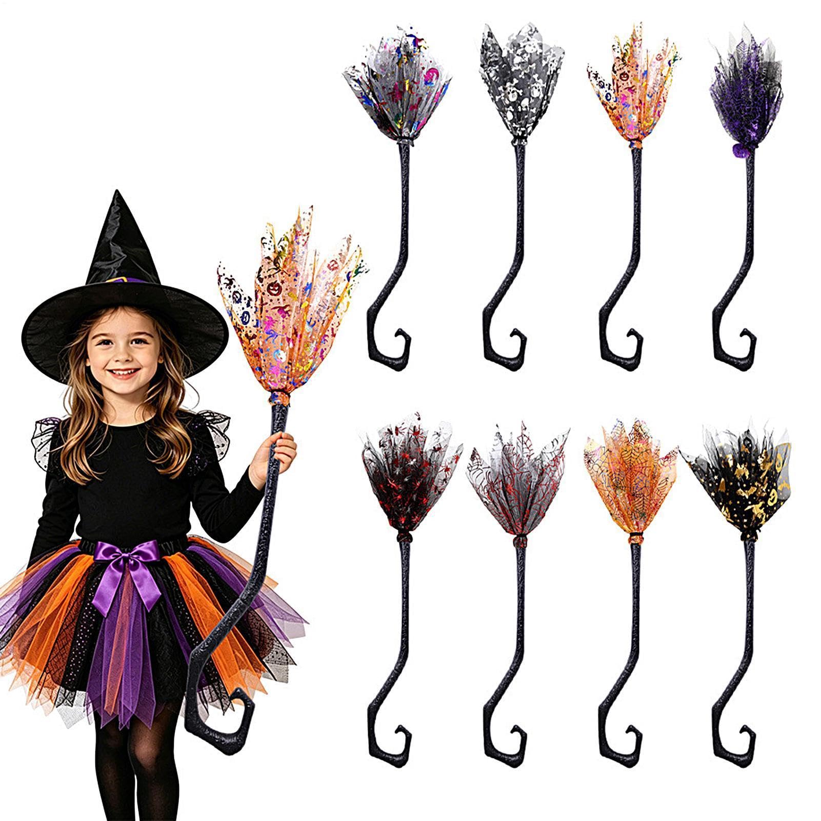 Scopa di Halloween 8 Pezzi Oggetti Scenici Per Feste Cosplay E Giochi Di | Decorazione Scopa Per Feste, Vacanze, Carnevale, Ballo In Maschera, Spettacoli Teatrali, Raduni