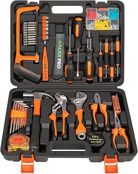 GALAX PRO 161-piece All-Purpose Hand Tool Set, Home Repair DIY Tool Set, Suitable for Daily Home Repair and Amateur Crafting, Easy to use for novices, with Portable Storage Box