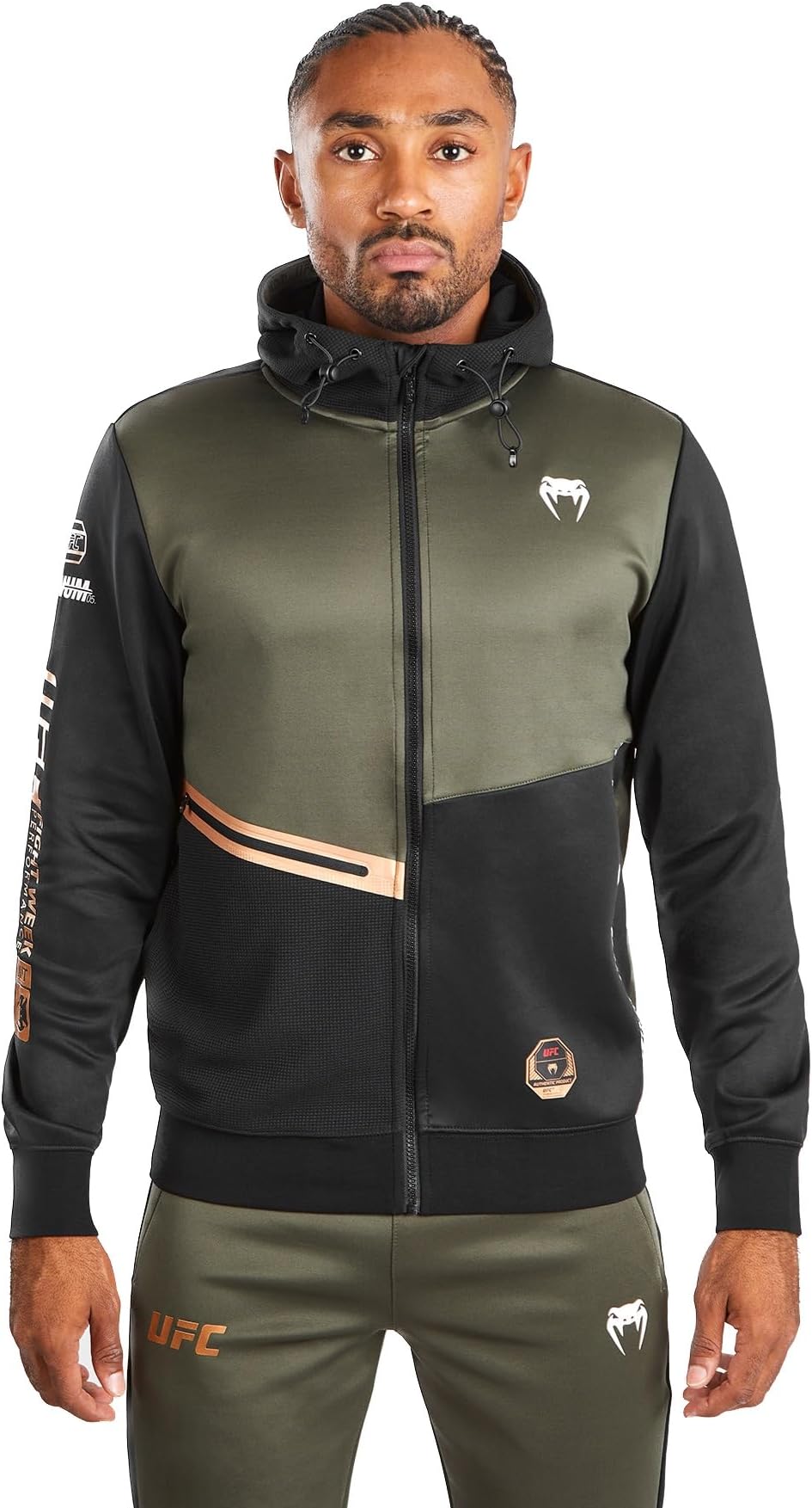 Venum Men's Ufc Adrenaline Fight Week Men’s Zip Hoodie Sweatshirt (pack of 1)