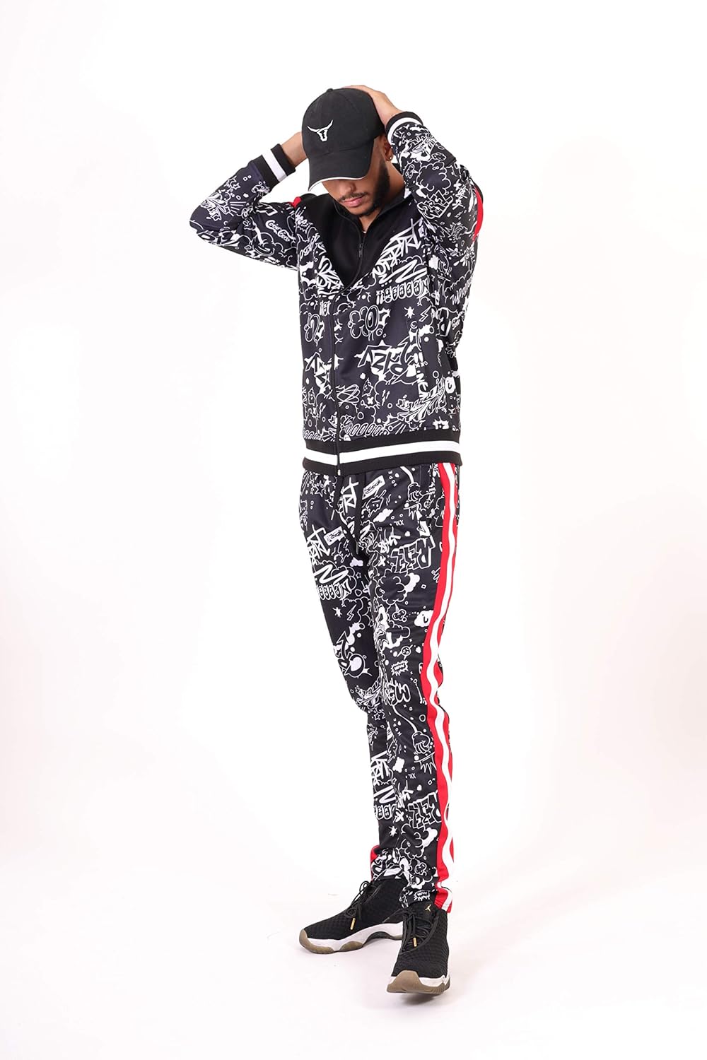 SCREENSHOT Print TIE DYE Men Premium Streetwear Urban Track Pants - Modern Fit - Image 2