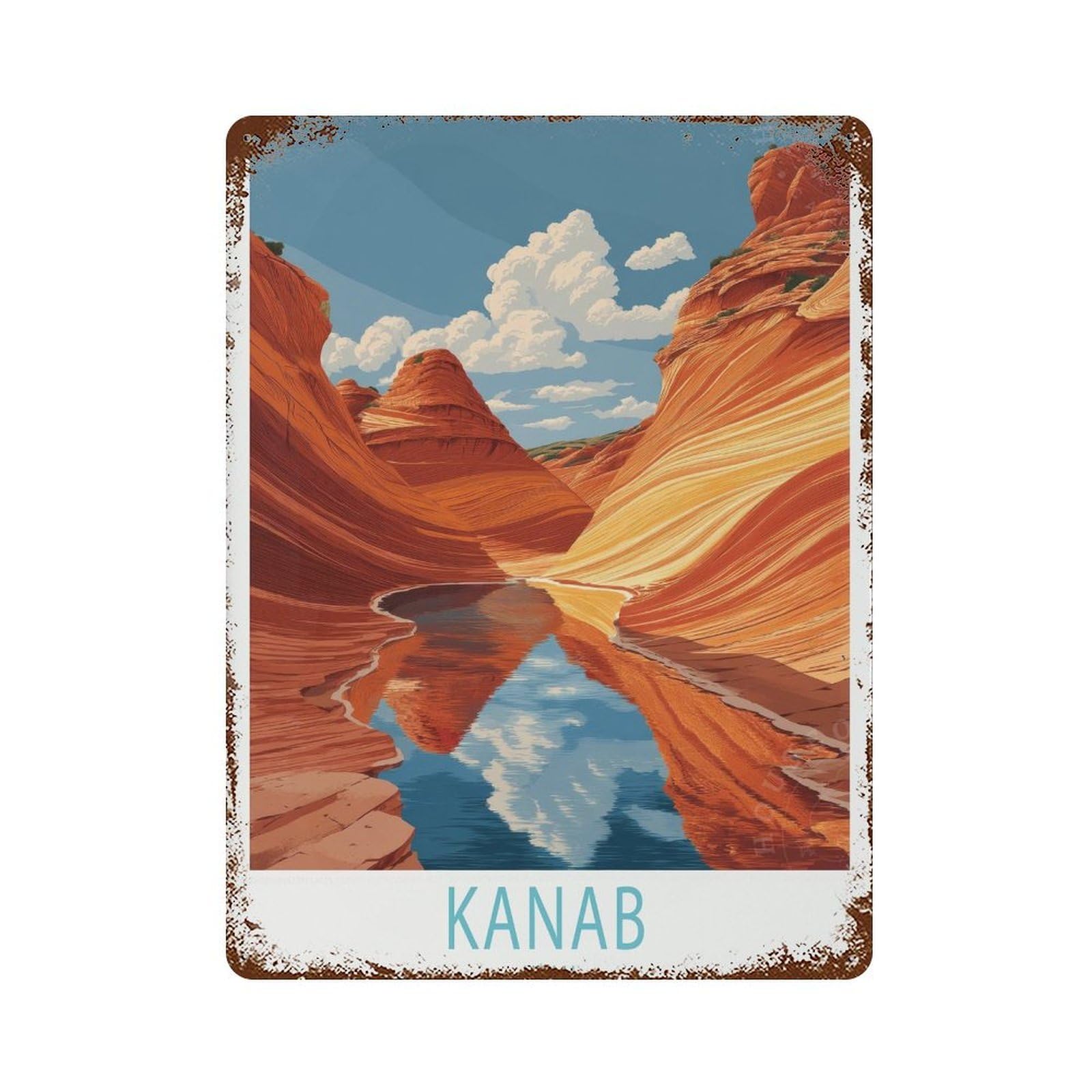 xiaoxiaoshen Kanab Utah Travel, Wedding Present (2) Wall Decor Art Metal Tin Poster Modern Home Decor Art Home Bar Shop Decorations Vintage Sign 40x30cm