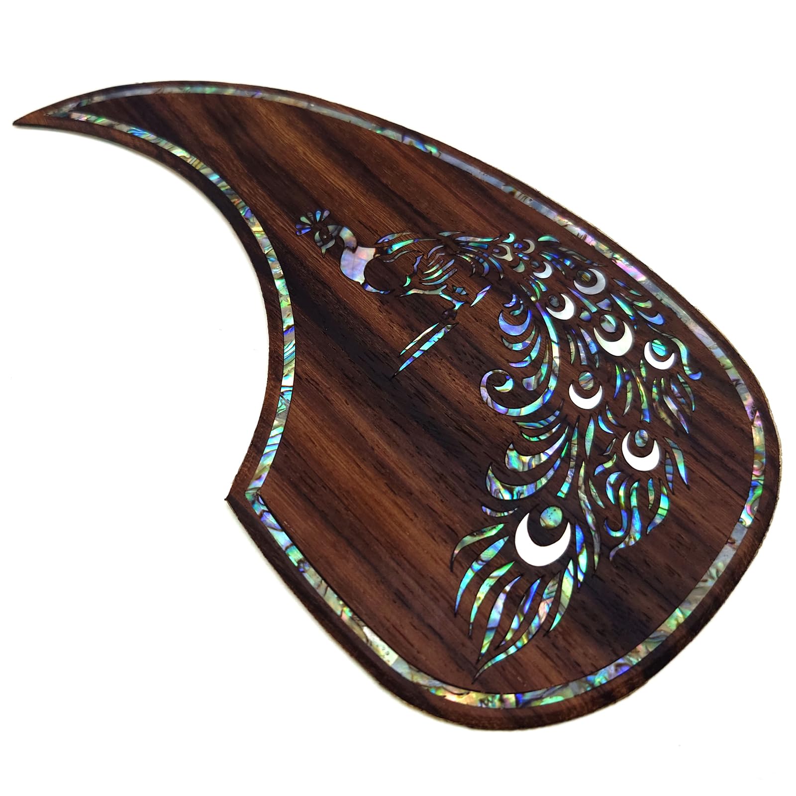 Guitar Pick Guard, Battipenna in abalone in palissandro autoadesivo for Chitarre acustiche folk D-45 Taylor(26)