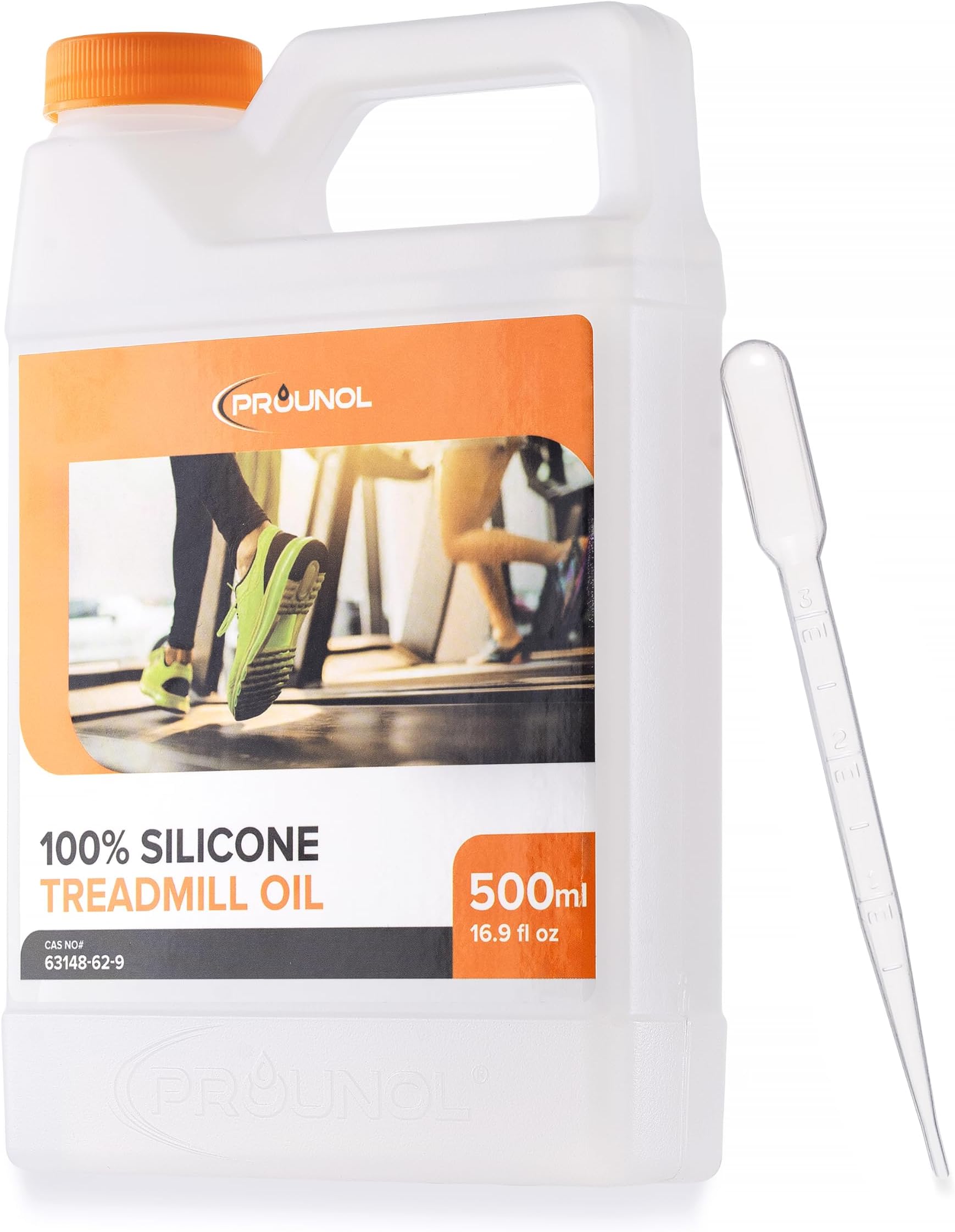 Prounol Treadmill Lubricant Oil - 500 ml - Pure Silicone Treadmill Oil - Fully Manufactured in the EU - Meets or Exceeds All Fitness Equipment Manufacturer Requirements