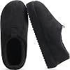 COFACE Men's Clog Slippers Cozy Thick Cushion Memory Foam Indoor Outdoor Lightweight Warm Sherpa Lining House Shoes For Man With Arch Support Rubber Hard Sole