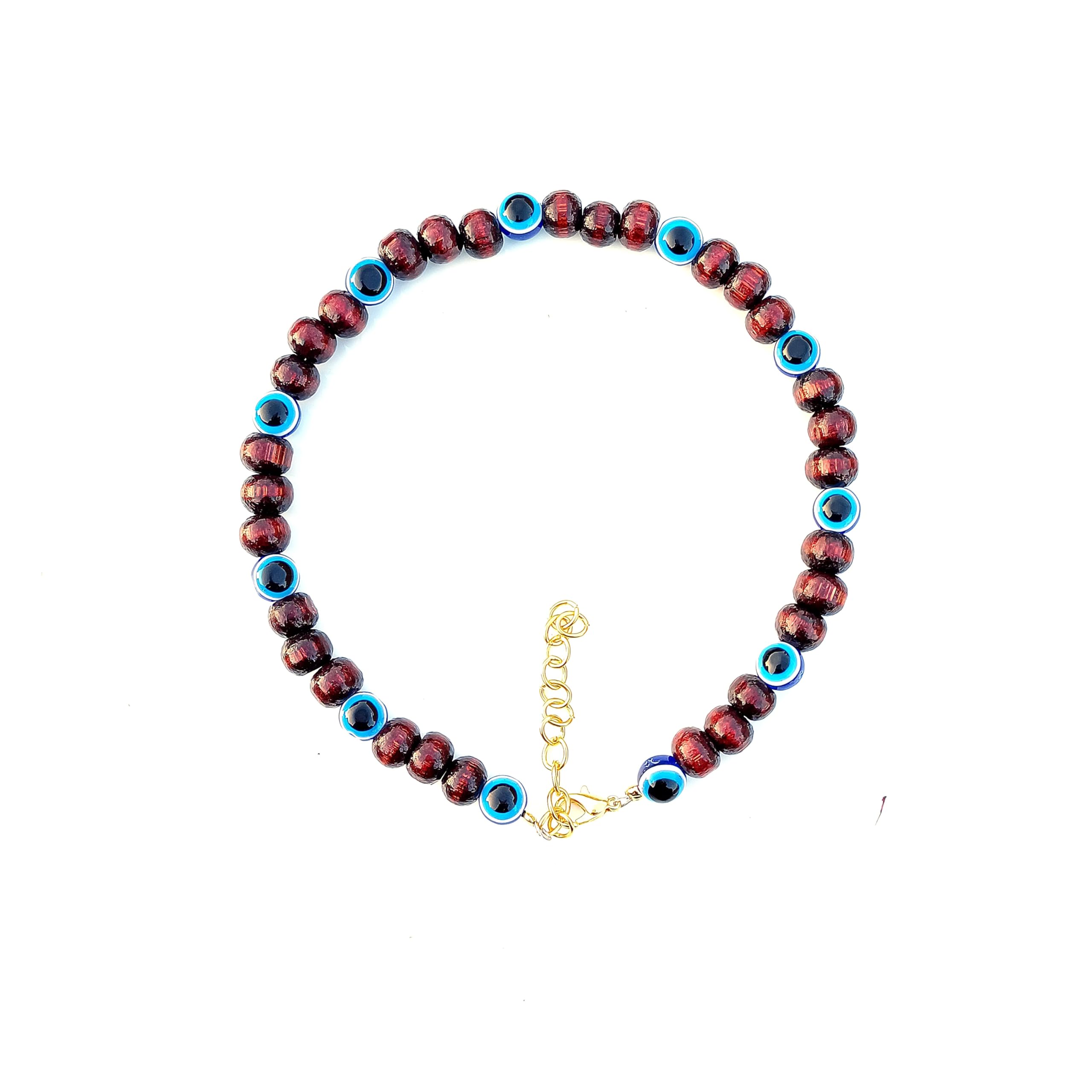 Dog Wooden Beads Necklace Collar with Evil Eye Beads Pet Puppy Jewelry for Female Dogs Cats (B0CTTTLRMQ) Amazon Price History, Amazon Price Tracker