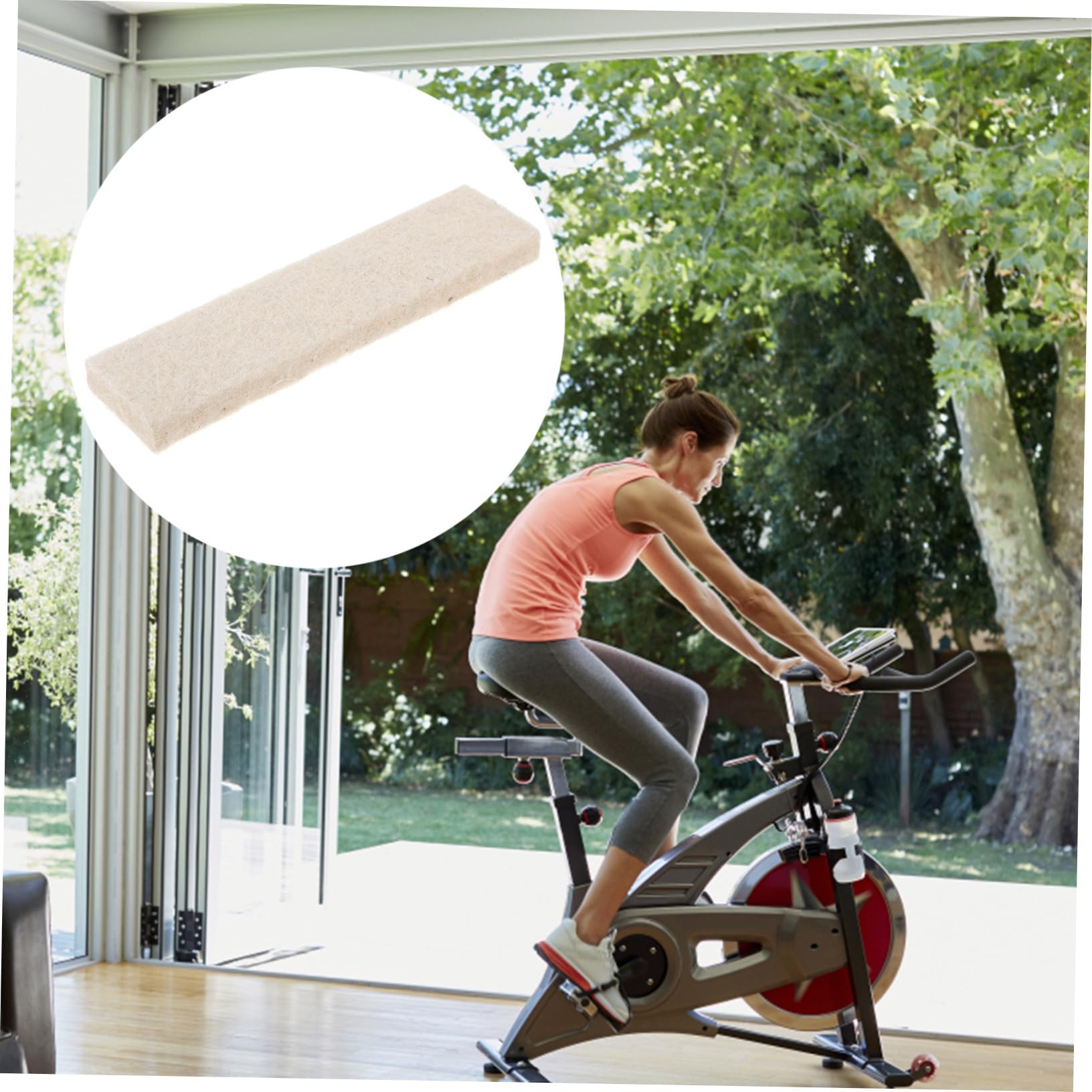 Mipcase 10 Sztuk Filcowe Klocki Hamulcowe Rower Treningowy Hamulce Siłownia Rower Klocek Hamulcowy Fitness Klocek Hamulcowy Rower Klocki Hamulcowe Rower Fitness Blok Hamulcowy Rower