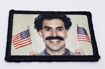 Borat Morale Patch, 2x3 Hook & Loop