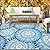 Patio Rugs Outdoor 9x12 Clearance Waterproof Navy Blue Outdoor Rugs Camping Rugs for Outside Your Rv Plastic Straw Rug Boho Outdoor Mat Stain Resistant Outdoor Carpet Waterproof for Deck,Camping,Pool