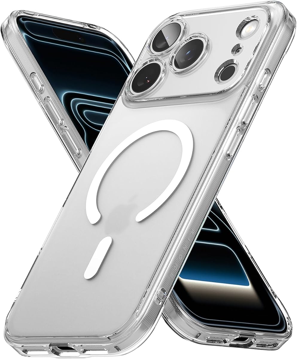 for iPhone 17 Pro Max Case [Fusion Magnetic Matte Clear] | Compatible with MagSafe, Oil & Dirt Resistant, Anti-Fingerprint Technology Prevents Oily Smudges, Feels Velvety Soft
