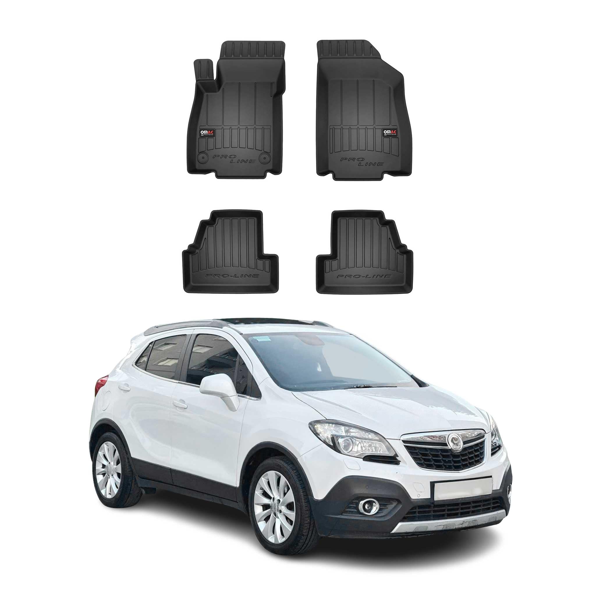 ELMASLINE 3D Gummimatten Set Für OPEL Mokka/Mokka (X) | 2012-2019