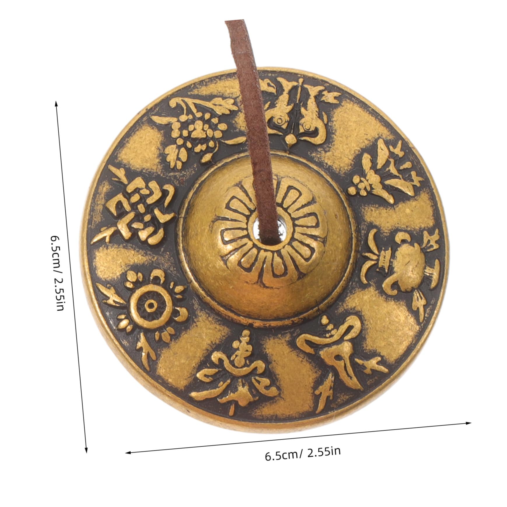 ULDIGI Nepalese Meditation Handmade Bell Vintage Brass Bell Set for Buddhist Decor Chime Percussi