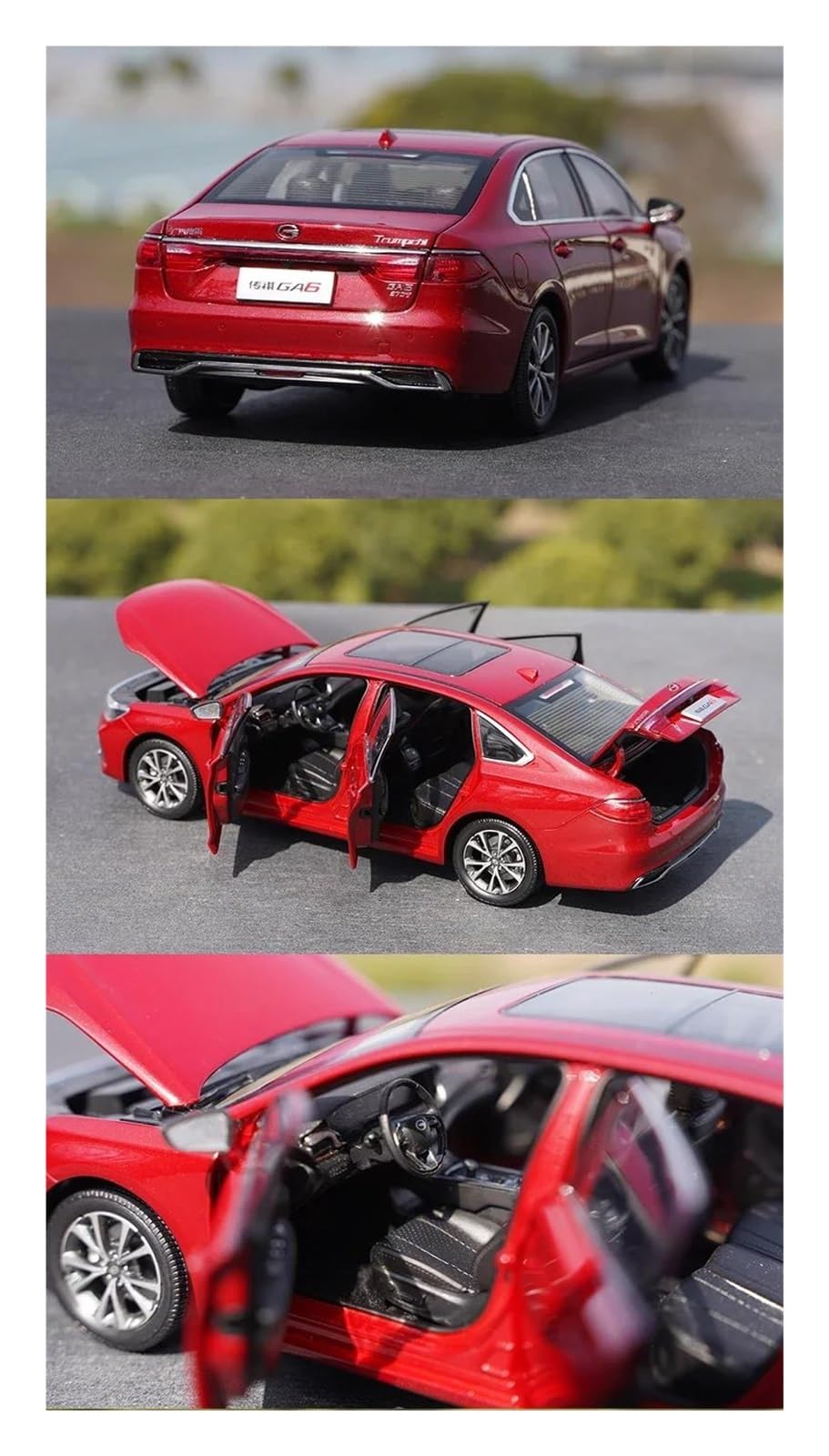 Metallo Scala Replica 1 24 Per GAC Trumpchi Nuova Generazione GA6 2019 Modello Auto in Lega Serie Arredamento per Casa Hobby Veicoli Giochi Set