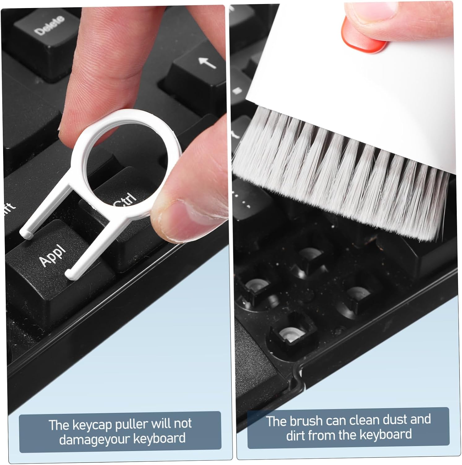 SHOWERORO 1Set Multi Purpose Cleaning Kit for Cell Phones Laptops Cameras Keyboards Convenient Storage Multiple Brushes for Hard to Reach Areas