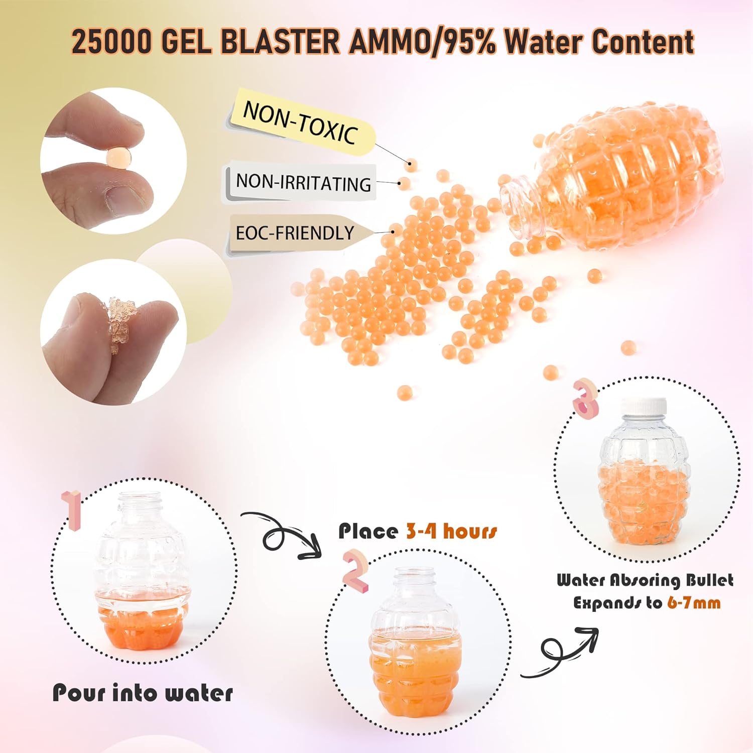 Buy Splatter Ball Blaster Toy Electric Gel Ball Blaster with 25000